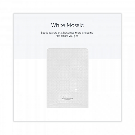 ICON Faceplate for Automatic Soap and Sanitizer Dispenser, 8.25 x 22 x 12.12, White Mosaic (58774)