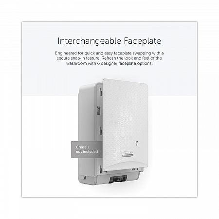 ICON Faceplate for Automatic Soap and Sanitizer Dispenser, 8.25 x 22 x 12.12, White Mosaic (58774)