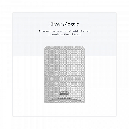 ICON Faceplate for Automatic Soap and Sanitizer Dispenser, 8.25 x 22 x 12.12, Silver Mosaic (58764)