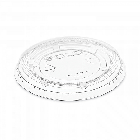 Portion/Souffle Cup Lids, Fits 1.5 oz to 2.5 oz Portion Containers, Plastic, Clear, 125/Sleeve, 20 Sleeves/Carton (PL2PP)