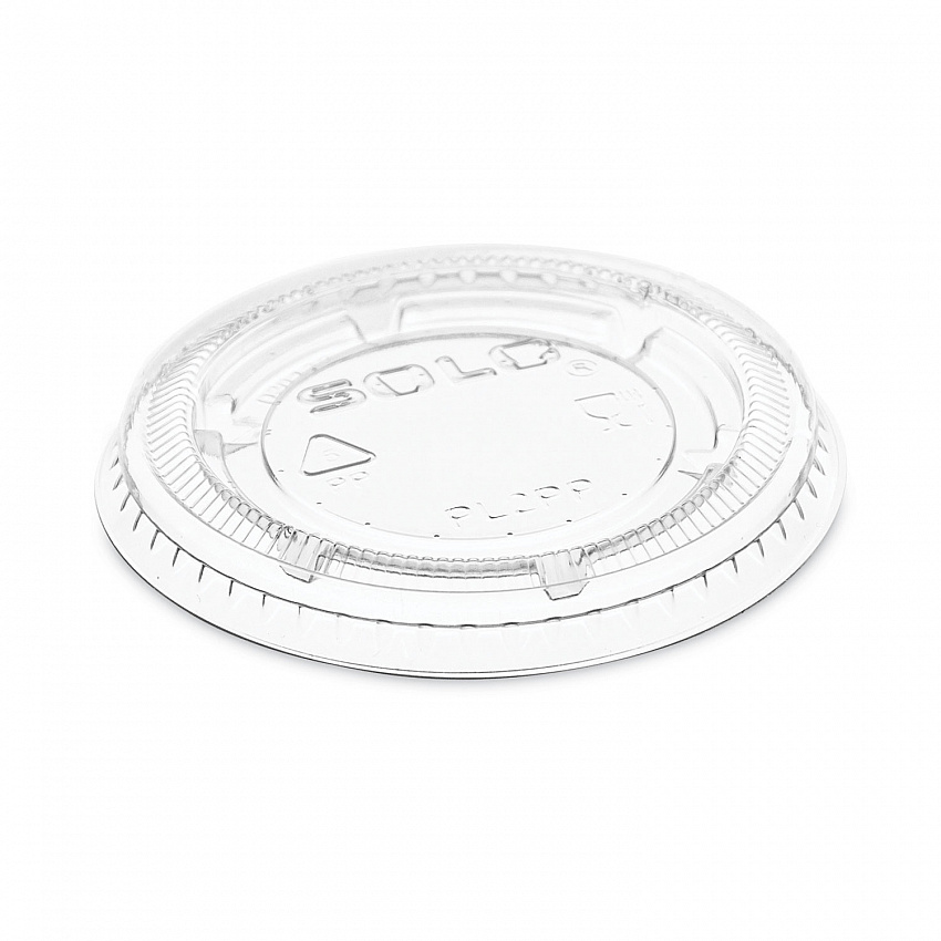 Portion/Souffle Cup Lids, Fits 1.5 oz to 2.5 oz Portion Containers, Plastic, Clear, 125/Sleeve, 20 Sleeves/Carton (PL2PP)