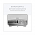 ICON Coreless Standard Roll Toilet Paper Dispenser, 8.43 x 13 x 7.25, Silver Mosaic (53698)