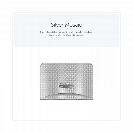 ICON Faceplate for Coreless Standard Roll Toilet Paper Dispenser, 4.25 x 6 x 1.5, Silver Mosaic (58761)