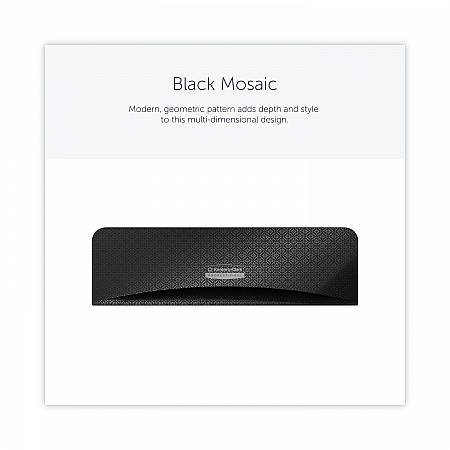 ICON Faceplate for Coreless Standard Roll Toilet Paper Dispenser, 3.56 x 12 x 1.5, Black Mosaic (58782)