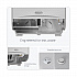 ICON Coreless Standard Roll Toilet Paper Dispenser, 8.43 x 13 x 7.25, Silver Mosaic (53698)