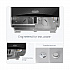 ICON Coreless Standard Roll Toilet Paper Dispenser, 8.43 x 13 x 7.25, Black Mosaic (58722)