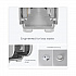 ICON Coreless Standard Roll Toilet Paper Dispenser, 7.18 x 13.37 x 7.06, Black Mosaic (58721)