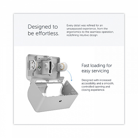 ICON Coreless Standard Roll Toilet Paper Dispenser, 8.43 x 13 x 7.25, White Mosaic (58712)