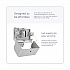 ICON Coreless Standard Roll Toilet Paper Dispenser, 8.43 x 13 x 7.25, White Mosaic (58712)
