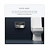 ICON Coreless Standard Roll Toilet Paper Dispenser, 8.43 x 13 x 7.25, Black Mosaic (58722)