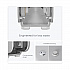 ICON Coreless Standard Roll Toilet Paper Dispenser, 7.18 x 13.37 x 7.06, White Mosaic (58711)