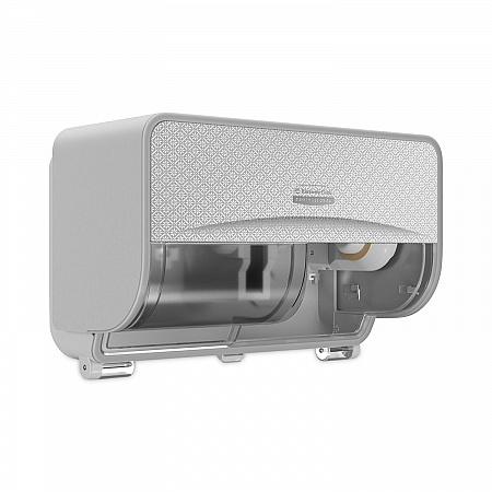 ICON Coreless Standard Roll Toilet Paper Dispenser, 8.43 x 13 x 7.25, Silver Mosaic (53698)