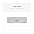 ICON Faceplate for Coreless Standard Roll Toilet Paper Dispenser, 3.56 x 12 x 1.5, Silver Mosaic (58762)