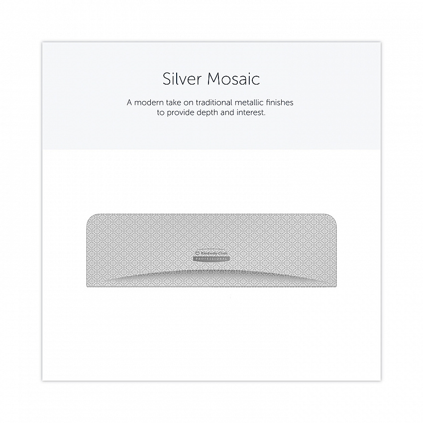 ICON Faceplate for Coreless Standard Roll Toilet Paper Dispenser, 3.56 x 12 x 1.5, Silver Mosaic (58762)