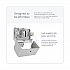 ICON Coreless Standard Roll Toilet Paper Dispenser, 8.43 x 13 x 7.25, Silver Mosaic (53698)