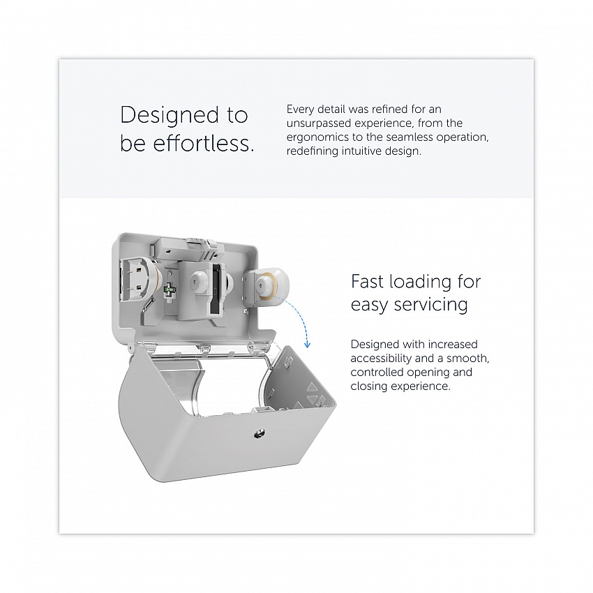 ICON Coreless Standard Roll Toilet Paper Dispenser, 8.43 x 13 x 7.25, Silver Mosaic (53698)