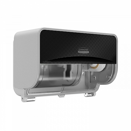 ICON Coreless Standard Roll Toilet Paper Dispenser, 8.43 x 13 x 7.25, Black Mosaic (58722)