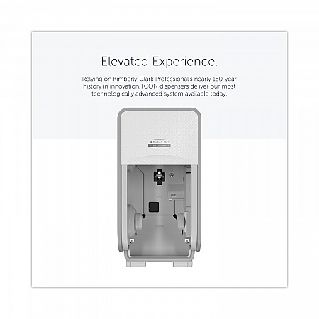 ICON Coreless Standard Roll Toilet Paper Dispenser, 7.18 x 13.37 x 7.06, White Mosaic (58711)