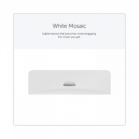 ICON Faceplate for Coreless Standard Roll Toilet Paper Dispenser, 3.56 x 12 x 1.5, White Mosaic (58772)