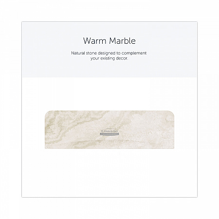 ICON Faceplate for Coreless Standard Roll Toilet Paper Dispenser, 3.56 x 12 x 1.5, Warm Marble (58792)