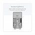 ICON Coreless Standard Roll Toilet Paper Dispenser, 7.18 x 13.37 x 7.06, Silver Mosaic (53696)
