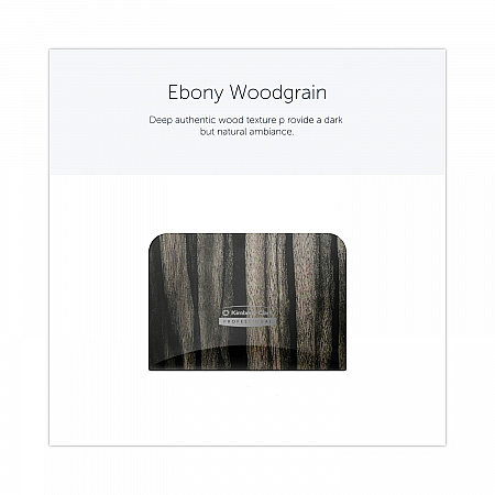 ICON Faceplate for Coreless Standard Roll Toilet Paper Dispenser, 4.25 x 6 x 1.5, Ebony Woodgrain (58831)