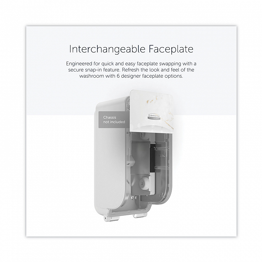 ICON Faceplate for Coreless Standard Roll Toilet Paper Dispenser, 4.25 x 6 x 1.5, Cherry Blossom (58821)