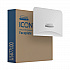 ICON Faceplate for Coreless Standard Roll Toilet Paper Dispenser, 4.25 x 6 x 1.5, White Mosaic (58771)
