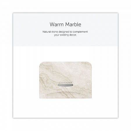 ICON Faceplate for Coreless Standard Roll Toilet Paper Dispenser, 4.25 x 6 x 1.5, Warm Marble (58791)
