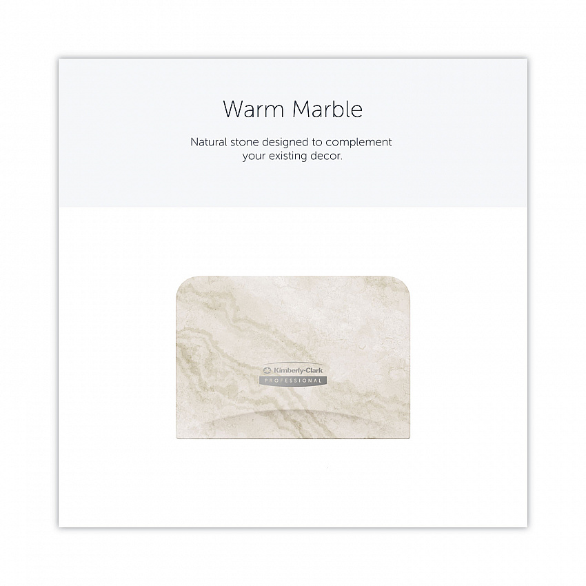 ICON Faceplate for Coreless Standard Roll Toilet Paper Dispenser, 4.25 x 6 x 1.5, Warm Marble (58791)