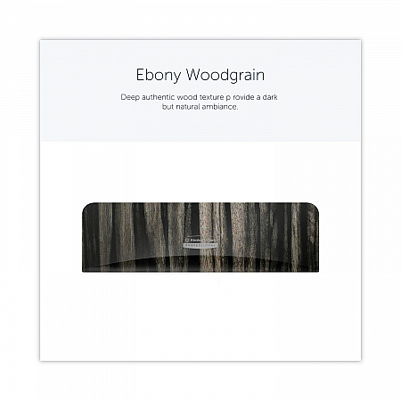 ICON Faceplate for Coreless Standard Roll Toilet Paper Dispenser, 3.56 x 12 x 1.5, Ebony Woodgrain (58832)