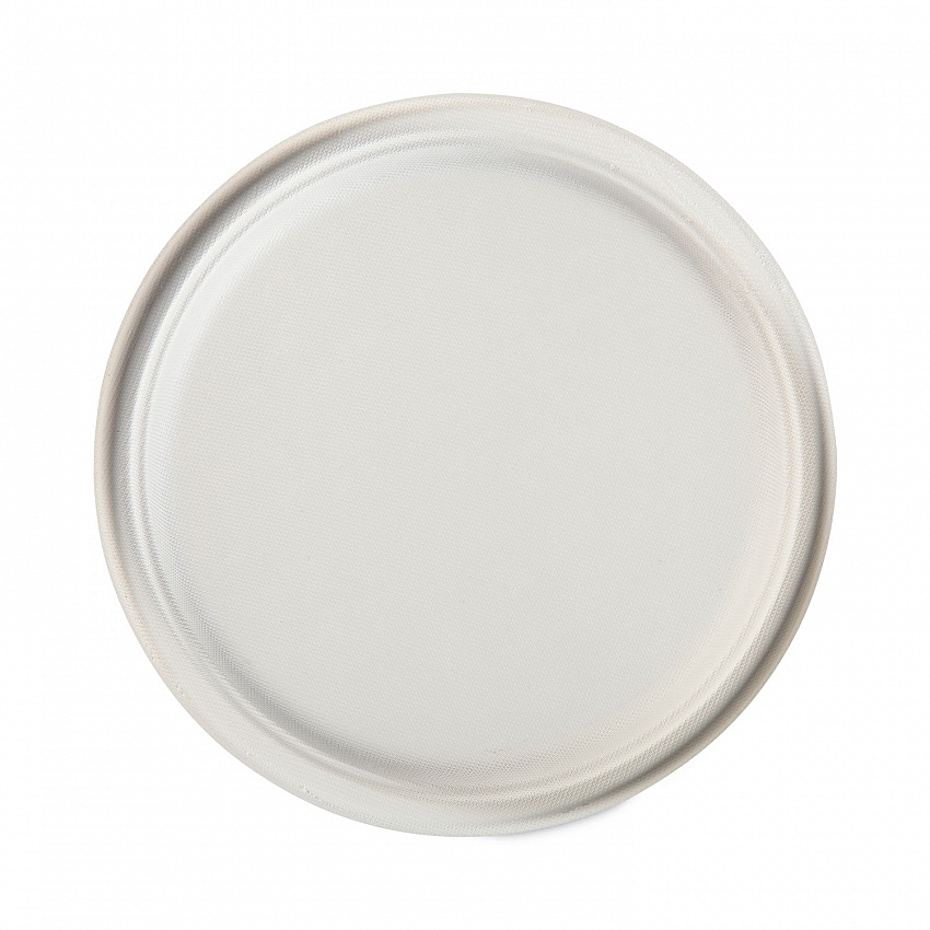 ECOSAVE Tableware, Plate, Sugarcane, 10.13" dia, White, 16/Pack, 12 Packs/Carton (D71016)