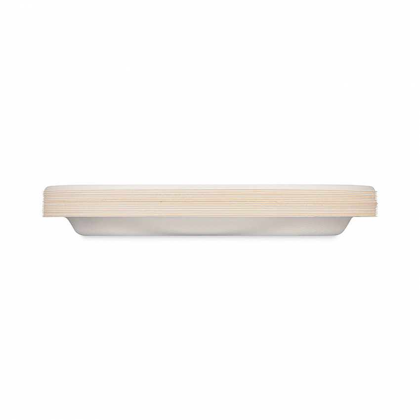 ECOSAVE Tableware, Plate, Sugarcane, 10.13" dia, White, 16/Pack, 12 Packs/Carton (D71016)