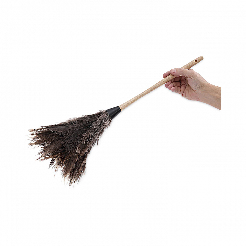 Professional Ostrich Feather Duster, 13" Wood Handle (23FD)