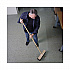 Tapered End Broom Handle, Lacquered Wood, 1.13
