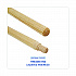 Heavy-Duty Threaded End Lacquered Hardwood Broom Handle, 1.13