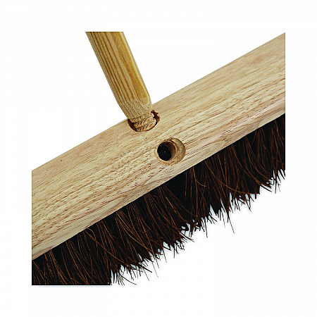 Heavy-Duty Threaded End Lacquered Hardwood Broom Handle, 1.13