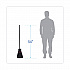 Maid Broom, Plastic Bristles, 54