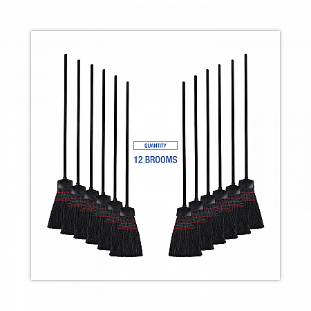 Maid Broom, Plastic Bristles, 54