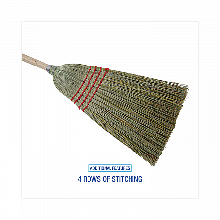 Mixed Fiber Maid Broom, Mixed Fiber Bristles, 55