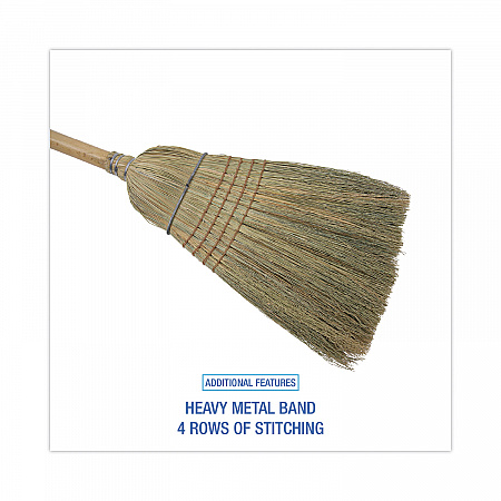 Warehouse Broom, Corn Fiber Bristles, 56