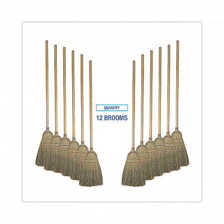 Warehouse Broom, Corn Fiber Bristles, 56