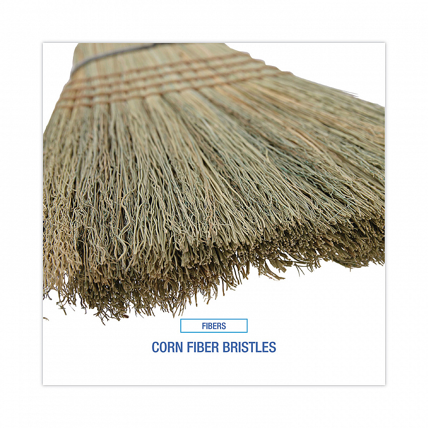 Warehouse Broom, Corn Fiber Bristles, 56" Overall Length, Natural (932CEA)