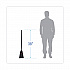Flag Tipped Poly Lobby Brooms, Flag Tipped Poly Bristles, 38
