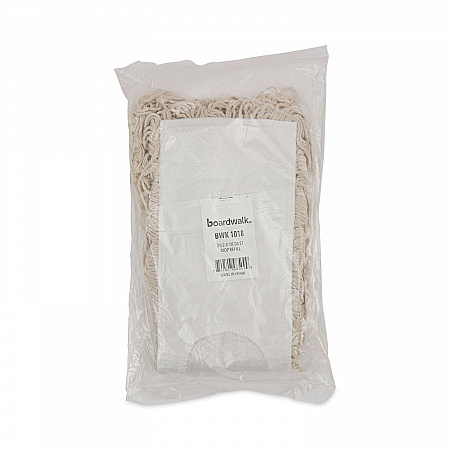 Industrial Dust Mop Head, Cotton, 18 x 3, White (1018)