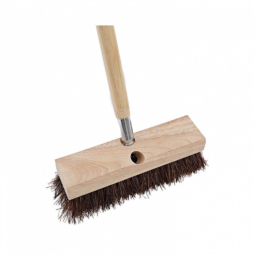 Deck Brush Head, 2" Brown Palmyra Fiber Bristles, 10" Brush (3110)
