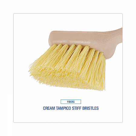 Utility Brush, Cream Polypropylene Bristles, 5.5