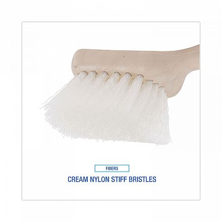 Utility Brush, Cream Nylon Bristles, 5.5