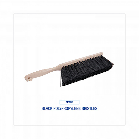 Counter Brush, Black Polypropylene, 4.5