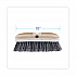 Polystyrene Vehicle Brush with Vinyl Bumper, Black/White Polystyrene Bristles, 10